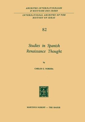 Noreña |  Studies in Spanish Renaissance Thought | Buch |  Sack Fachmedien