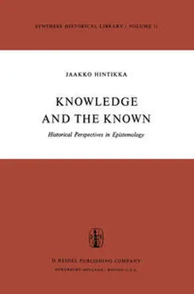 Hintikka |  Knowledge and the Known | eBook | Sack Fachmedien