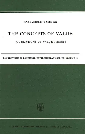 Aschenbrenner |  The Concepts of Value | Buch |  Sack Fachmedien