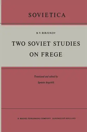 Birjukov |  Two Soviet Studies on Frege | Buch |  Sack Fachmedien