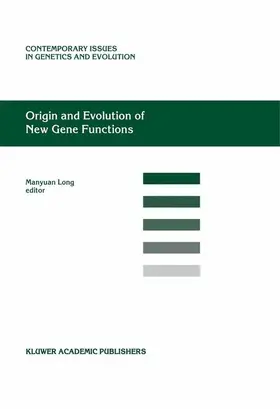  Origin and Evolution of New Gene Functions | Buch |  Sack Fachmedien