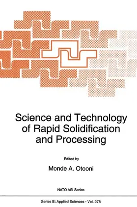 Otooni |  Science and Technology of Rapid Solidification and Processing | Buch |  Sack Fachmedien