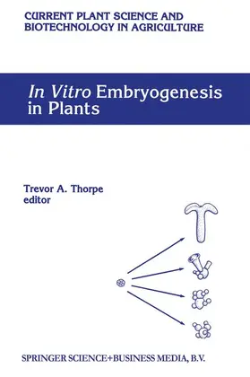 Thorpe |  In Vitro Embryogenesis in Plants | Buch |  Sack Fachmedien