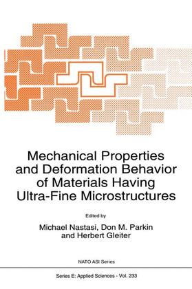 Nastasi / Gleiter / Parkin | Mechanical Properties and Deformation Behavior of Materials Having Ultra-Fine Microstructures | Buch | 978-94-010-4775-3 | sack.de