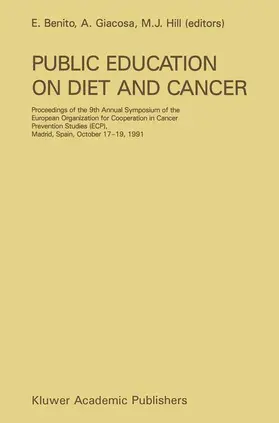 Benito / Hill / Giacosa |  Public Education on Diet and Cancer | Buch |  Sack Fachmedien