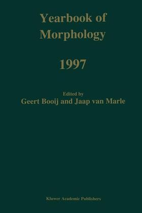 van Marle / Booij |  Yearbook of Morphology 1997 | Buch |  Sack Fachmedien