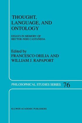 Rapaport / Orilia | Thought, Language, and Ontology | Buch | 978-94-010-6122-3 | sack.de