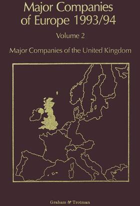 Whiteside / Wilson / Blackburn |  Major Companies of Europe 1993/94 | Buch |  Sack Fachmedien