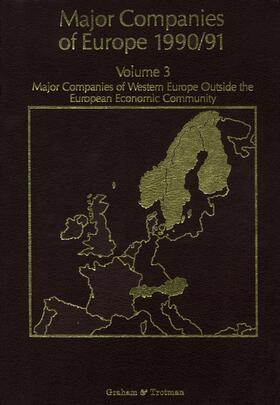 Whiteside / Wilson / Blackburn |  Major Companies of Europe 1990/91 Volume 3 | Buch |  Sack Fachmedien