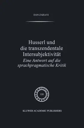 Zahavi |  Husserl und Die Transzendentale Intersubjektivität | Buch |  Sack Fachmedien