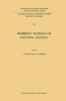 Johnson / Walton |  Hobbes¿s ¿Science of Natural Justice¿ | Buch |  Sack Fachmedien