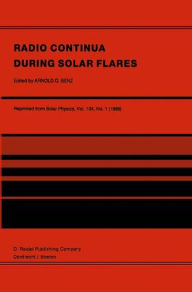 Benz |  Radio Continua During Solar Flares | Buch |  Sack Fachmedien