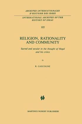 Gascoigne |  Religion, Rationality and Community | Buch |  Sack Fachmedien