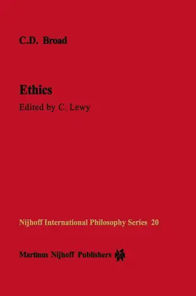 Broad / Lewy |  Ethics | Buch |  Sack Fachmedien