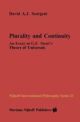 Seargent |  Plurality and Continuity | Buch |  Sack Fachmedien