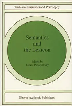 Pustejovsky |  Semantics and The Lexicon | eBook | Sack Fachmedien