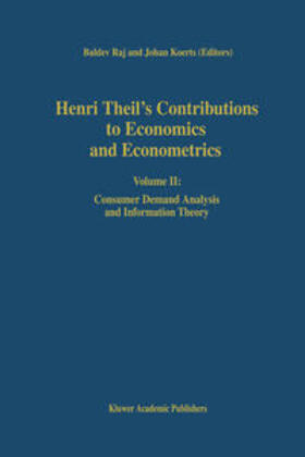 Raj / Koerts |  Henri Theil’s Contributions to Economics and Econometrics | eBook | Sack Fachmedien