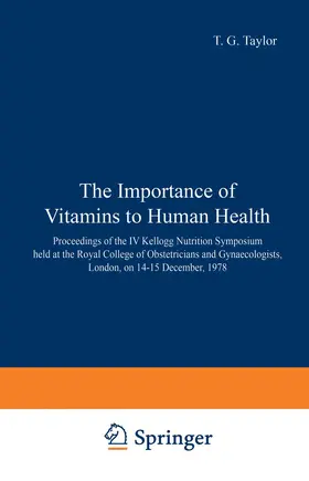 Taylor |  The Importance of Vitamins to Human Health | Buch |  Sack Fachmedien