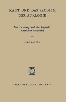 Takeda |  Kant und das Problem der Analogie | Buch |  Sack Fachmedien