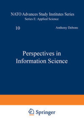 Debons / Cameron |  Perspectives in Information Science | eBook | Sack Fachmedien