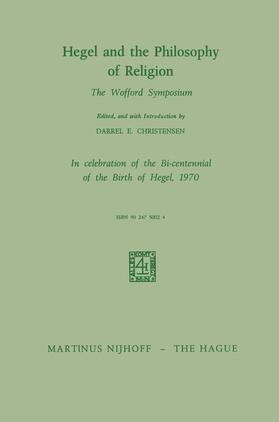 Christensen / Hegel |  Hegel and the Philosophy of Religion | Buch |  Sack Fachmedien