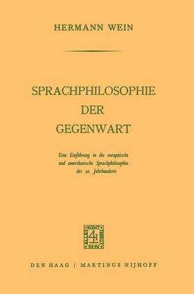 Wein |  Sprachphilosophie der Gegenwart | Buch |  Sack Fachmedien