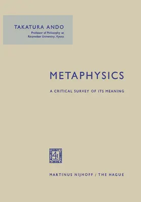 Ando |  Metaphysics | Buch |  Sack Fachmedien