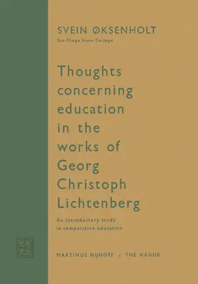 Oksenholt |  Thoughts Concerning Education in the Works of Georg Christoph Lichtenberg | Buch |  Sack Fachmedien