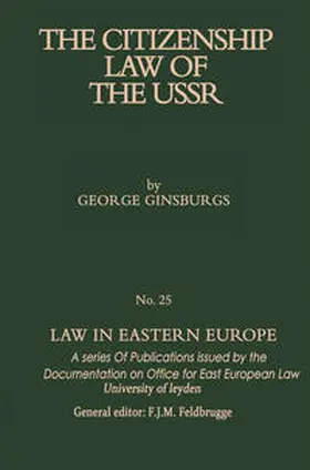 Ginsburgs |  The Citizenship Law of the USSR | eBook | Sack Fachmedien