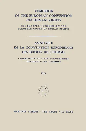  Yearbook of the European Convention on Human Rights / Annuaire de la Convention Europeenne des Droits de l¿Homme | Buch |  Sack Fachmedien