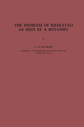 Backer |  The Problem of Krakatao as Seen by a Botanist | Buch |  Sack Fachmedien