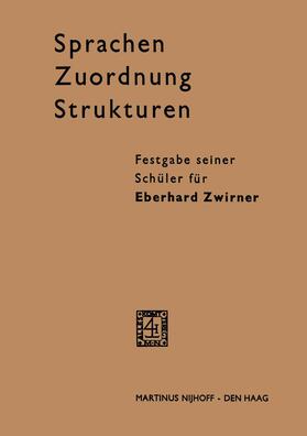 Zwirner |  Sprachen - Zuordnung - Strukturen | Buch |  Sack Fachmedien