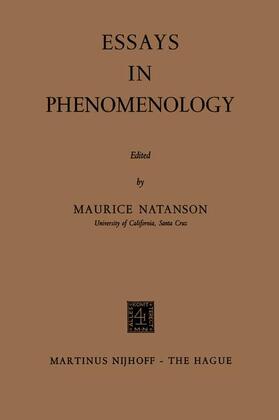 Natanson |  Essays in Phenomenology | Buch |  Sack Fachmedien