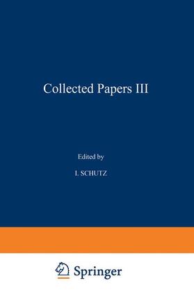 Schutz |  Collected Papers III | Buch |  Sack Fachmedien