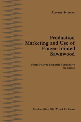 Prins |  Production, Marketing and Use of Finger-Jointed Sawnwood | Buch |  Sack Fachmedien