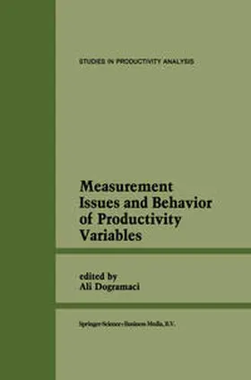 Dogramaci |  Measurement Issues and Behavior of Productivity Variables | eBook | Sack Fachmedien