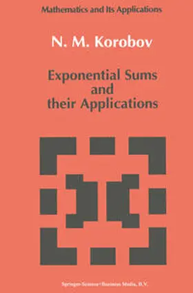 Korobov |  Exponential Sums and their Applications | eBook | Sack Fachmedien