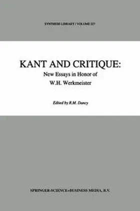 Dancy | Kant and Critique: New Essays in Honor of W.H. Werkmeister | E-Book | sack.de