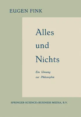 Fink |  Alles und Nichts | Buch |  Sack Fachmedien