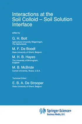 Bolt / de Boodt / Hayes |  Interactions at the Soil Colloid | eBook | Sack Fachmedien