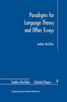 Hintikka |  Paradigms for Language Theory and Other Essays | eBook | Sack Fachmedien