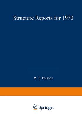 Trotter / Pearson |  Structure Reports for 1970 | Buch |  Sack Fachmedien