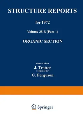 Ferguson / Trotter |  Structure Reports for 1972 | Buch |  Sack Fachmedien