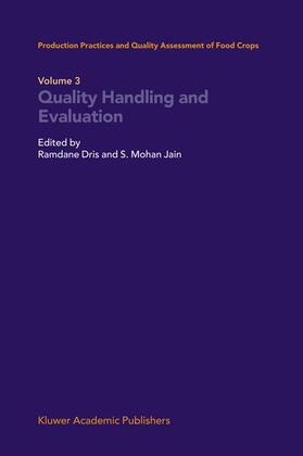 Jain / Dris |  Quality Handling and Evaluation | Buch |  Sack Fachmedien