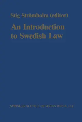 Stromholm |  An Introduction to Swedish Law | Buch |  Sack Fachmedien