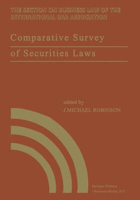  Comparative Survey of Securities Laws | Buch |  Sack Fachmedien