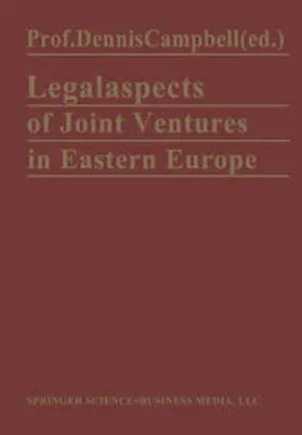 Campbell |  Legal Aspects of Joint Ventures in Eastern Europe | eBook | Sack Fachmedien