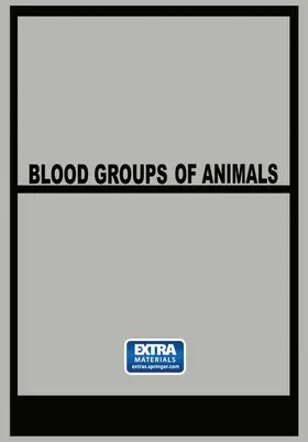 Matousek |  Blood Groups of Animals | Buch |  Sack Fachmedien