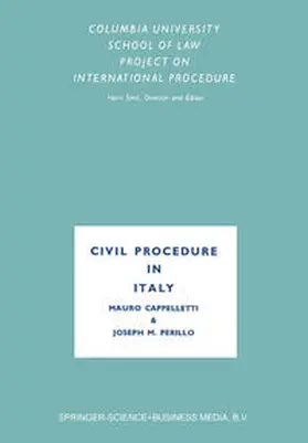 Cappelletti |  Civil Procedure in Italy | eBook | Sack Fachmedien