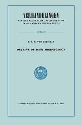 van der Stap |  Outline of Dani Morphology | eBook | Sack Fachmedien